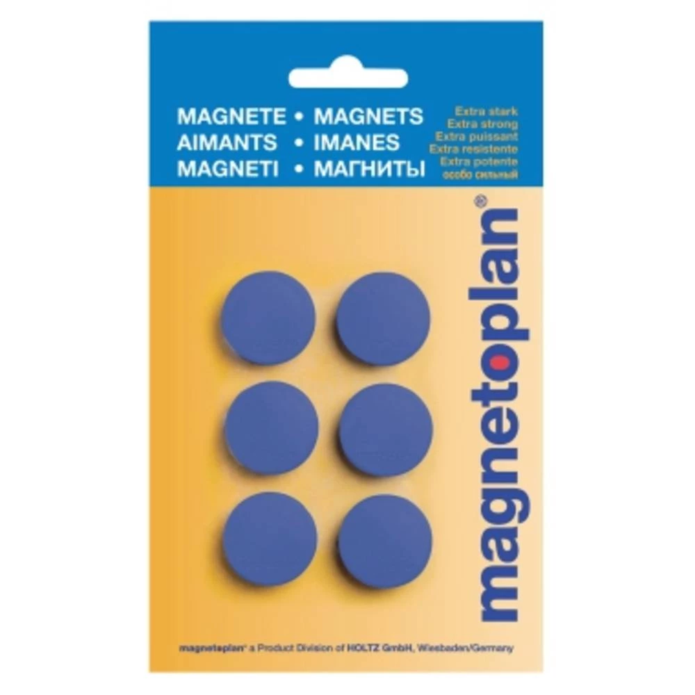 Magnetoplan Magnet Discofix Hobby (&Oslash; x V) 25 mm x 8 mm Okrugli Tamnoplava 6 ST 16645614 slika