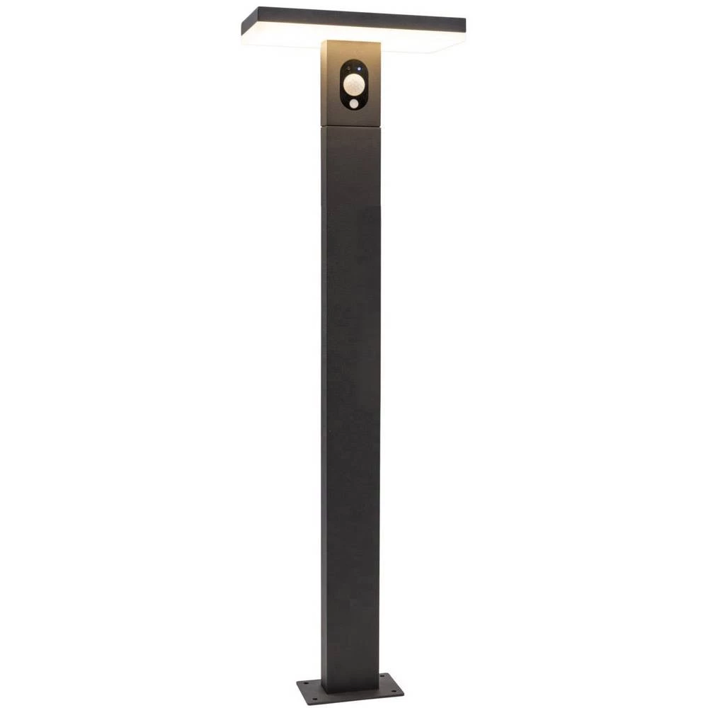 Heitronic 37298 Ariane vanjska solarna podna lampa s detektorom pokreta 2.7 W toplo bijela crna slika