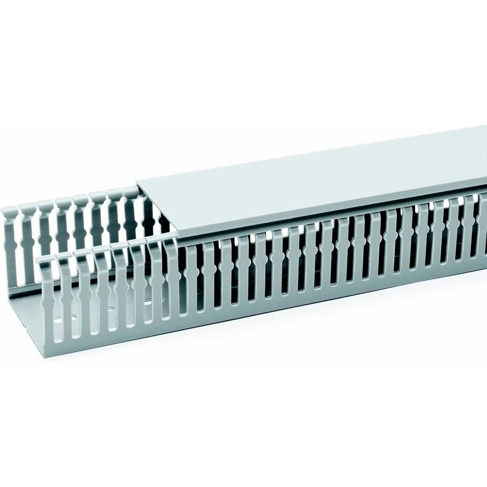 OBO Bettermann 6132492 kanal za ožičenje gornji dio (D x Š x V) 2000 x 40 x 40 mm 26 St. siva slika