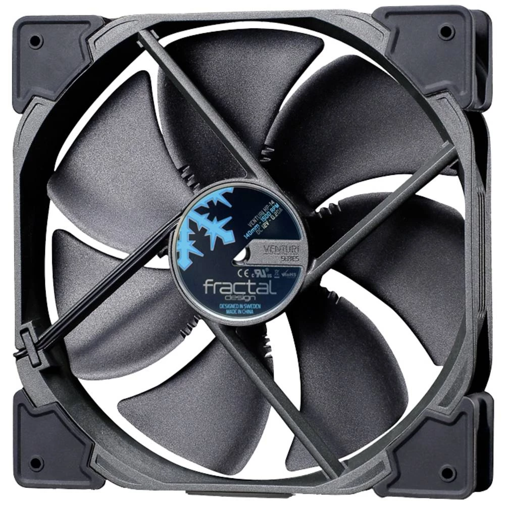 Fractal Design Venturi HP-14 PWM ventilator za PC kućište crna, siva (Š x V x D) 140 x 140 x 25 mm slika
