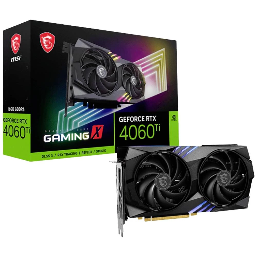MSI grafička kartica Nvidia GeForce RTX 4060 Ti 16 GB GDDR6-RAM PCIe , HDMI™, DisplayPort slika
