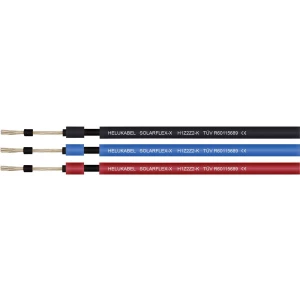 Kabel za fotovoltaiku SOLARFLEX®-X H1Z2Z2-K 1 x 10 mm² Plava boja Helukabel 713546-100 100 m slika