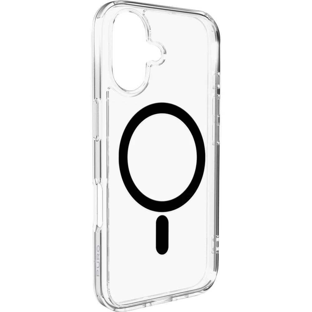 Puro etui Apple iPhone 17 prozirna, crna MagSafe kompatibilna PUIPC1763LITEMBLK slika