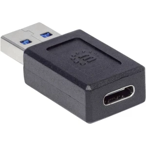 USB 3.1 (Gen 2) Adapter [1x USB 3.1 muški konektor A - 1x Ženski konektor USB-C™] Crna Manhattan slika