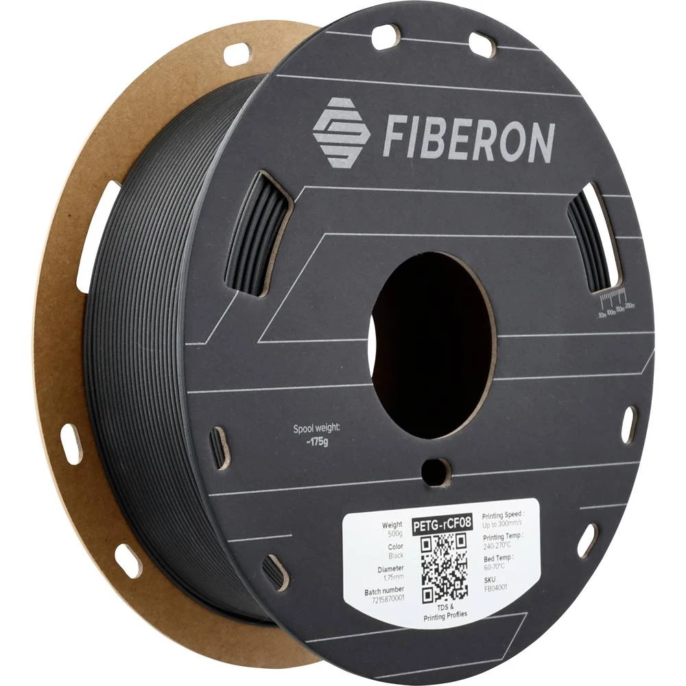 Polymaker FB04001 Fiberon™ PETG-rCF08 3D pisač filament PETG-rCF ojačan karbonskim vlaknima, reciklirana karbonska vlakn slika
