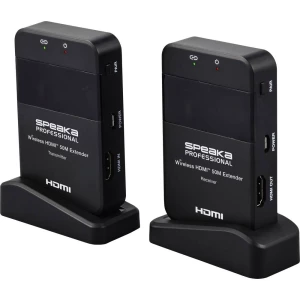 SpeaKa Professional SP-HDE-320 HDMI uređaj za bežični prijenos (komplet) 50 m 5 GHz 1920 x 1080 Pixel slika