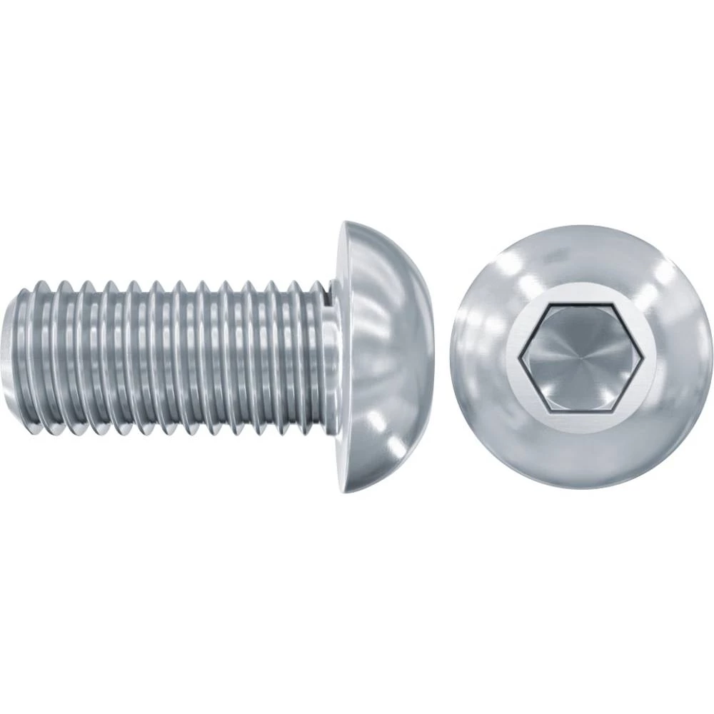 Fischer LKS M 12 x 25 A2 559972 vijci s lećastom glavom  M12 25 mm     nehrđajući čelik A2 50 St. slika