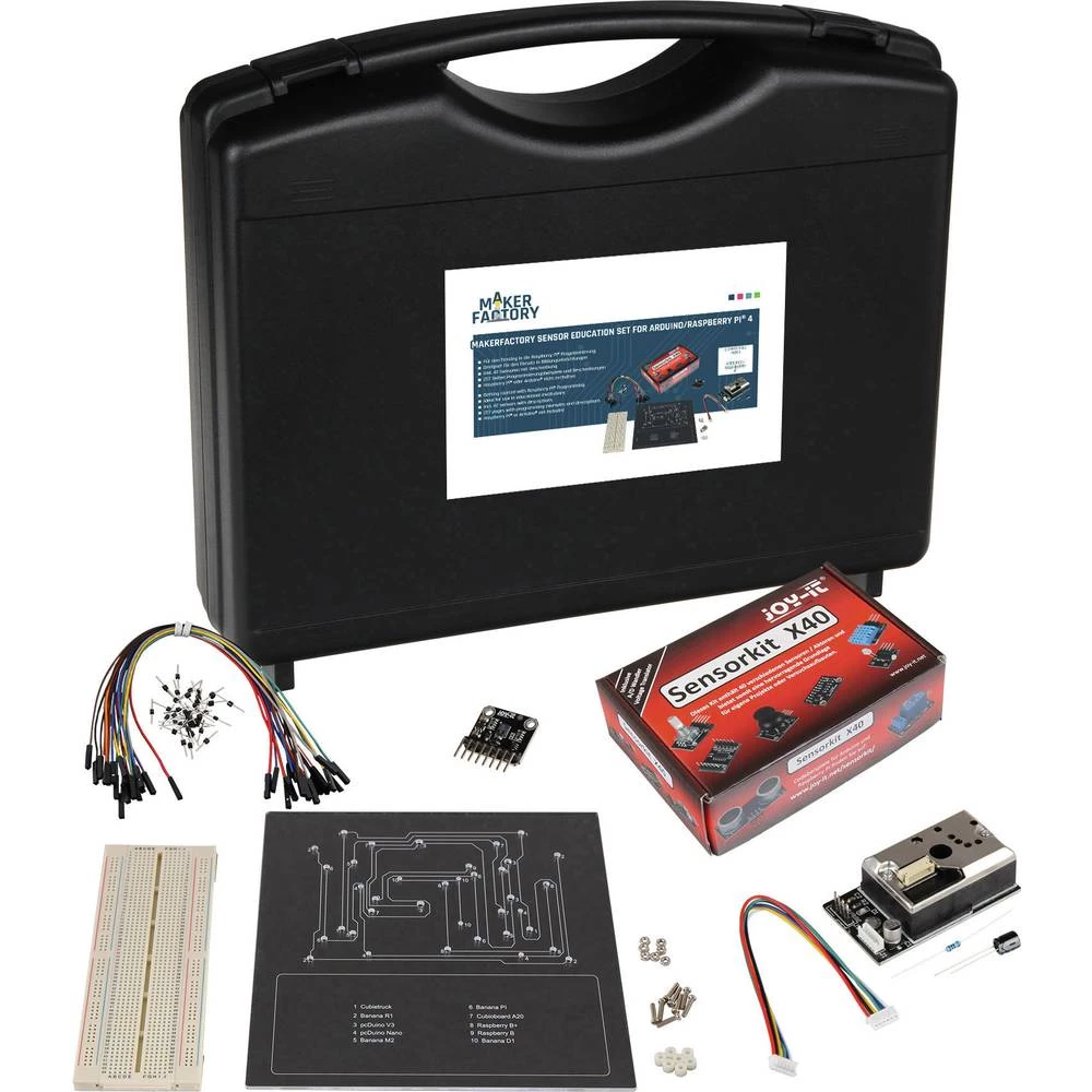 Sensor Education Raspberry/Arduino uklj. kutija za pohranu, uklj. Breadboard, uklj. senzori MAKERFACTORY slika