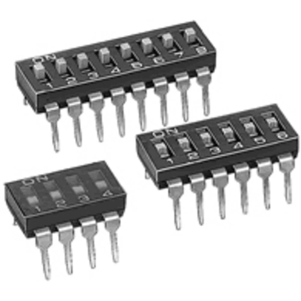 Omron  dip prekidač Broj polova (broj) 6 THT 1 St. Bag slika