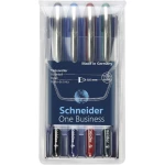 Schneider Kemijska olovka One Business 0.6 mm Plava boja, Zelena, Crvena, Crna 183094