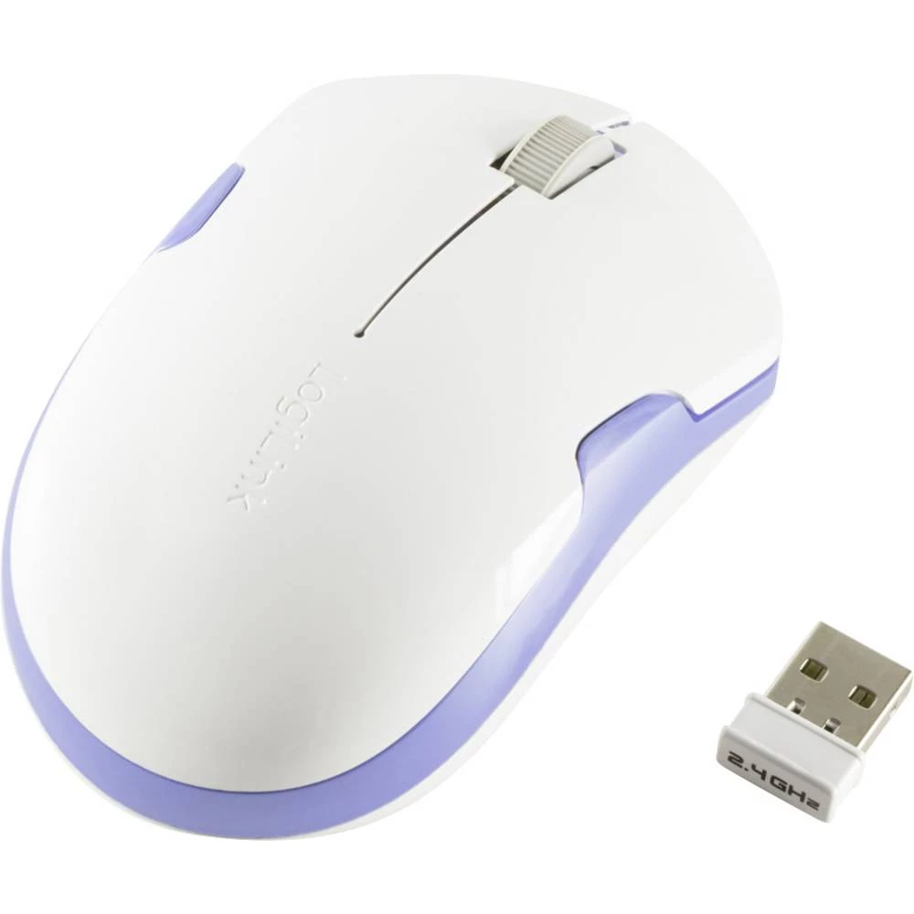 LogiLink ID0130 Bežični miš Optički Bijelo-plava slika