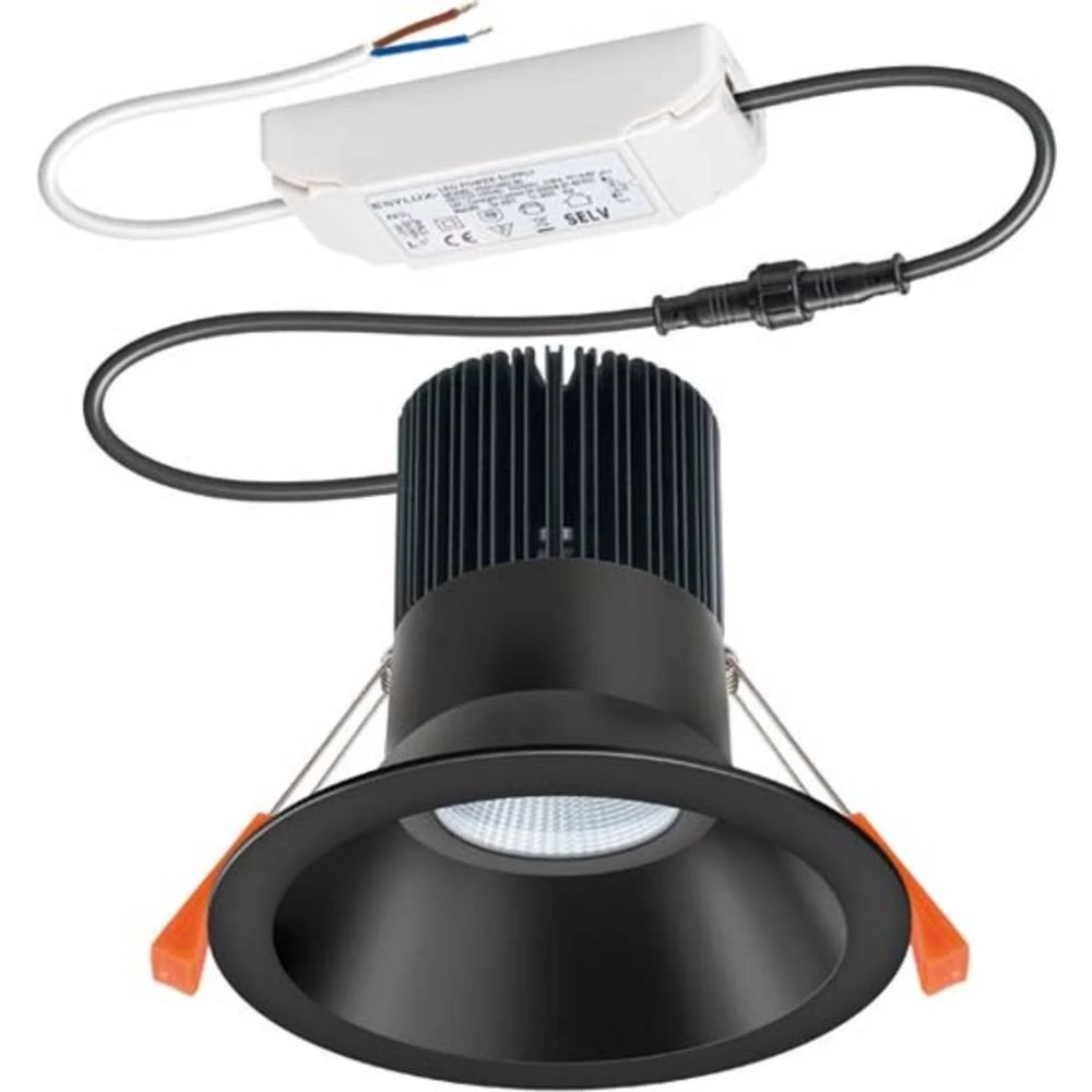 ESYLUX IDLSTI28 #EO10304095 EO10304095 LED stropna svjetiljka ATT.CALC.EEK: LED Bijela Crna slika