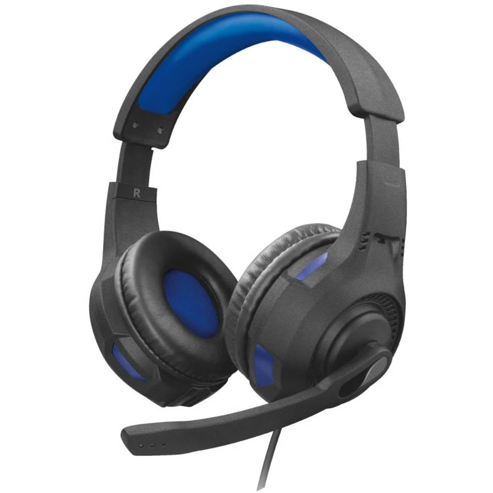 Igraće naglavne slušalice sa mikrofonom 3,5 mm priključak Sa vrpcom Trust GXT307B Ravu Na ušima Crna slika