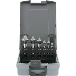 Konično glodalo-komplet 6-dijelni 6.3 mm, 8.3 mm, 10.4 mm, 12.4 mm, 16.5 mm, 20.5 mm HSS TOOLCRAFT 1614138 Cilinder 1 ST