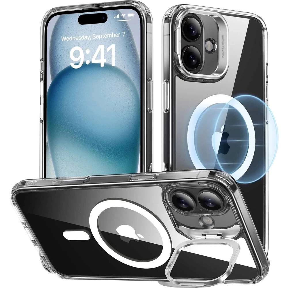 ESR Classic Hybrid HaloLock Case + Stash Stand stražnji poklopac za mobilni telefon Apple iPhone 16 prozirna MagSafe kom slika