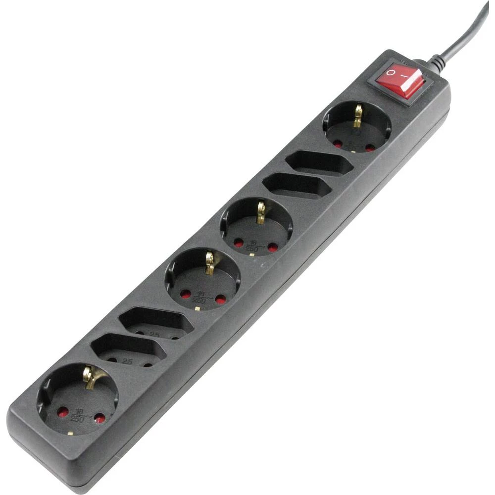 Razdjelna letva s prekidačem Crna Utičnica as - Schwabe 16812 slika