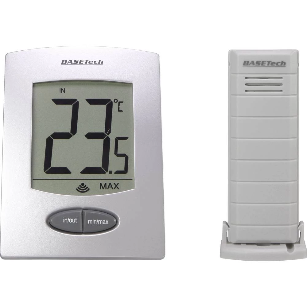 Termometar Basetech WS-9008-IT Srebrna slika