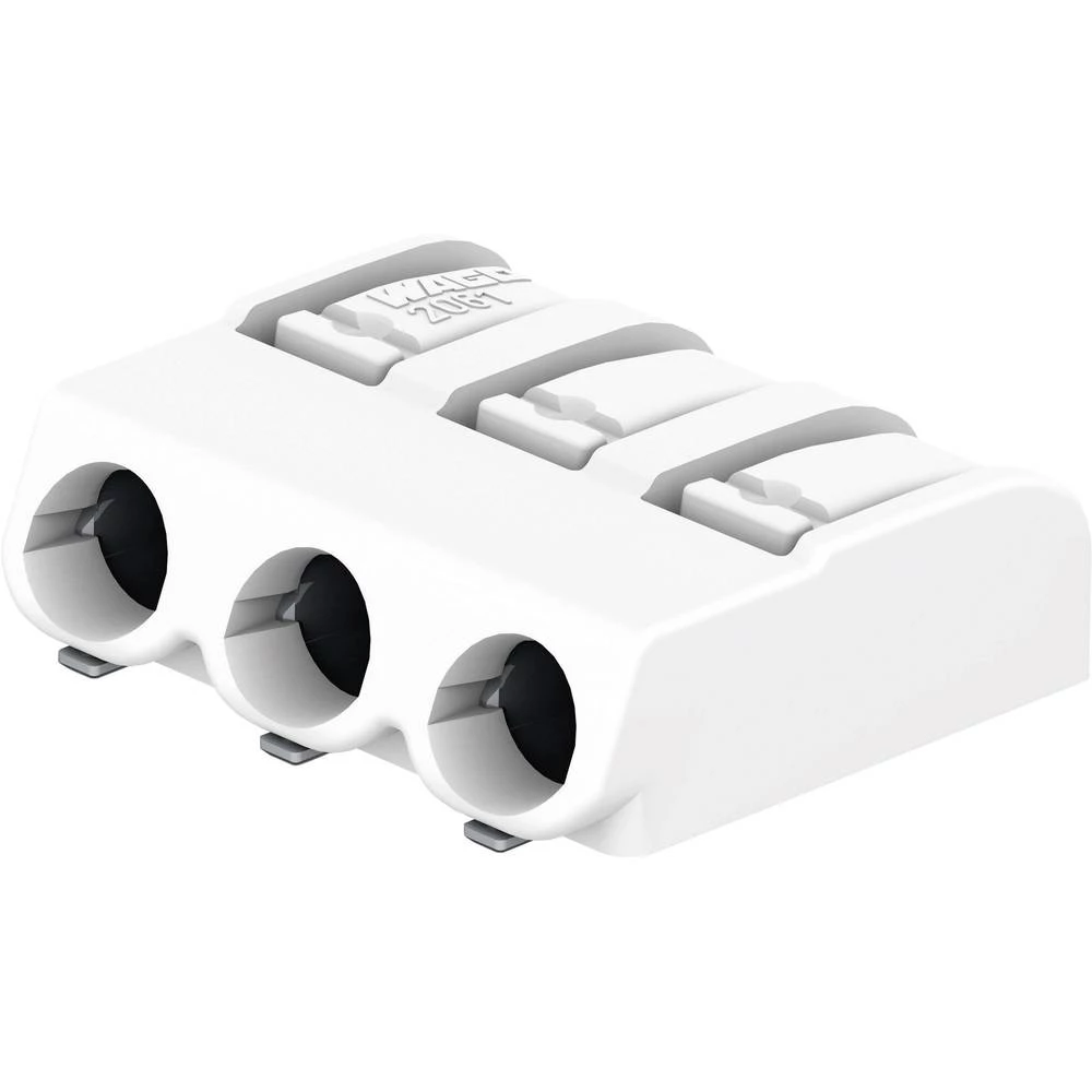 WAGO SMD-stezaljka 1.50 mm broj polova 3 bijele boje 1 komad slika