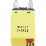 Standardni plosnati osigurač za automatski osigurač 20 A Žuta Hansor Circuit Breaker Mini, type 3. Manual Reset, 20A CBA3 Series