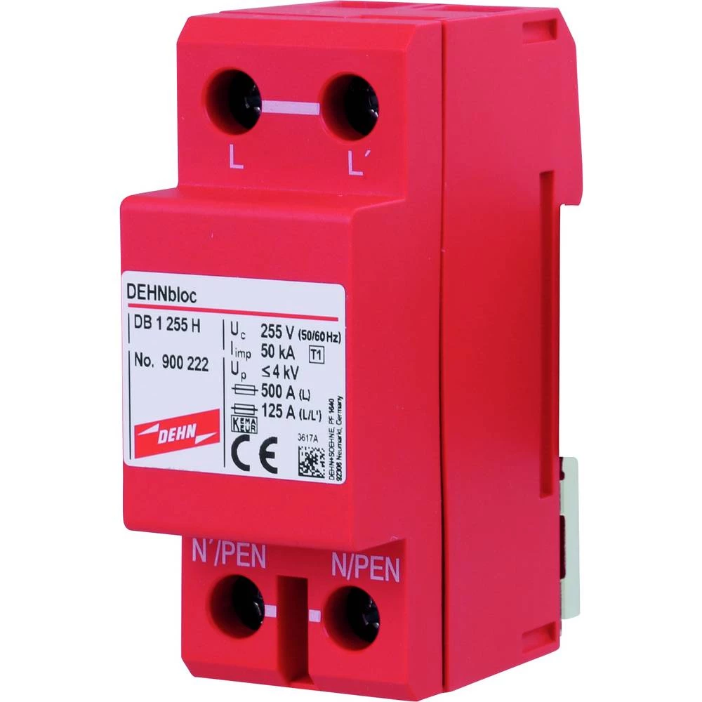 DEHN Blitzstromableiter Typ 1 DEHNbloc H 1-polig 255V AC prenaponski odvodnik   230 V  1 St. slika