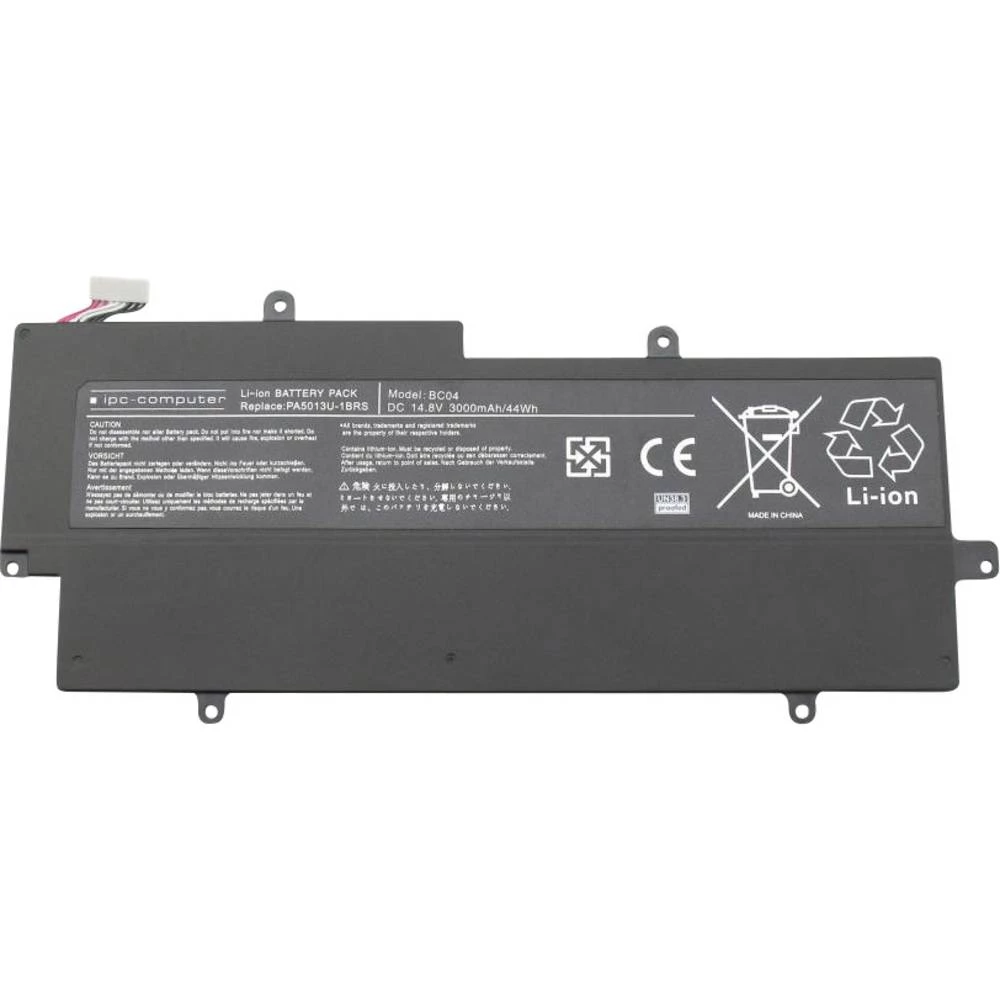 Toshiba Prijenosno računalo-akumulator Zamjenjuje originalnu akum. bateriju PA5013U-1BRS 14.8 V 3000 mAh slika