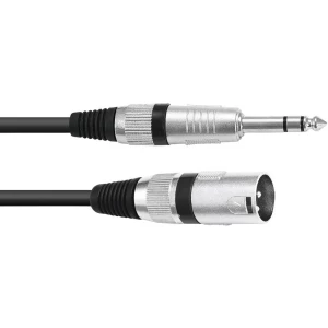 Omnitronic 30225197 XLR adapter cable [1x XLR utikač 3-polni - 1x klinken utikač 6.3 mm (stereo)] 5.00 m crna slika