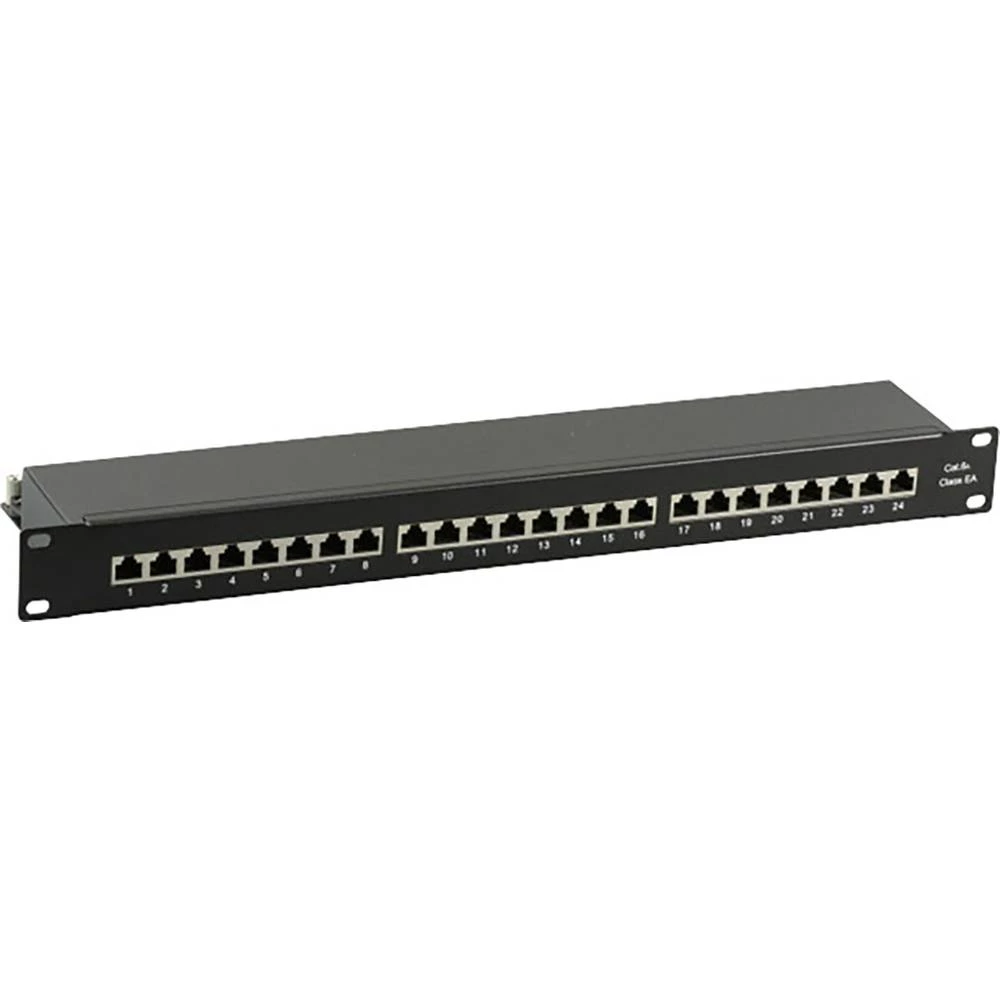 24 ulaza Mreža Patch panel EFB Elektronik 37666SW.1M CAT 6A 1 U slika