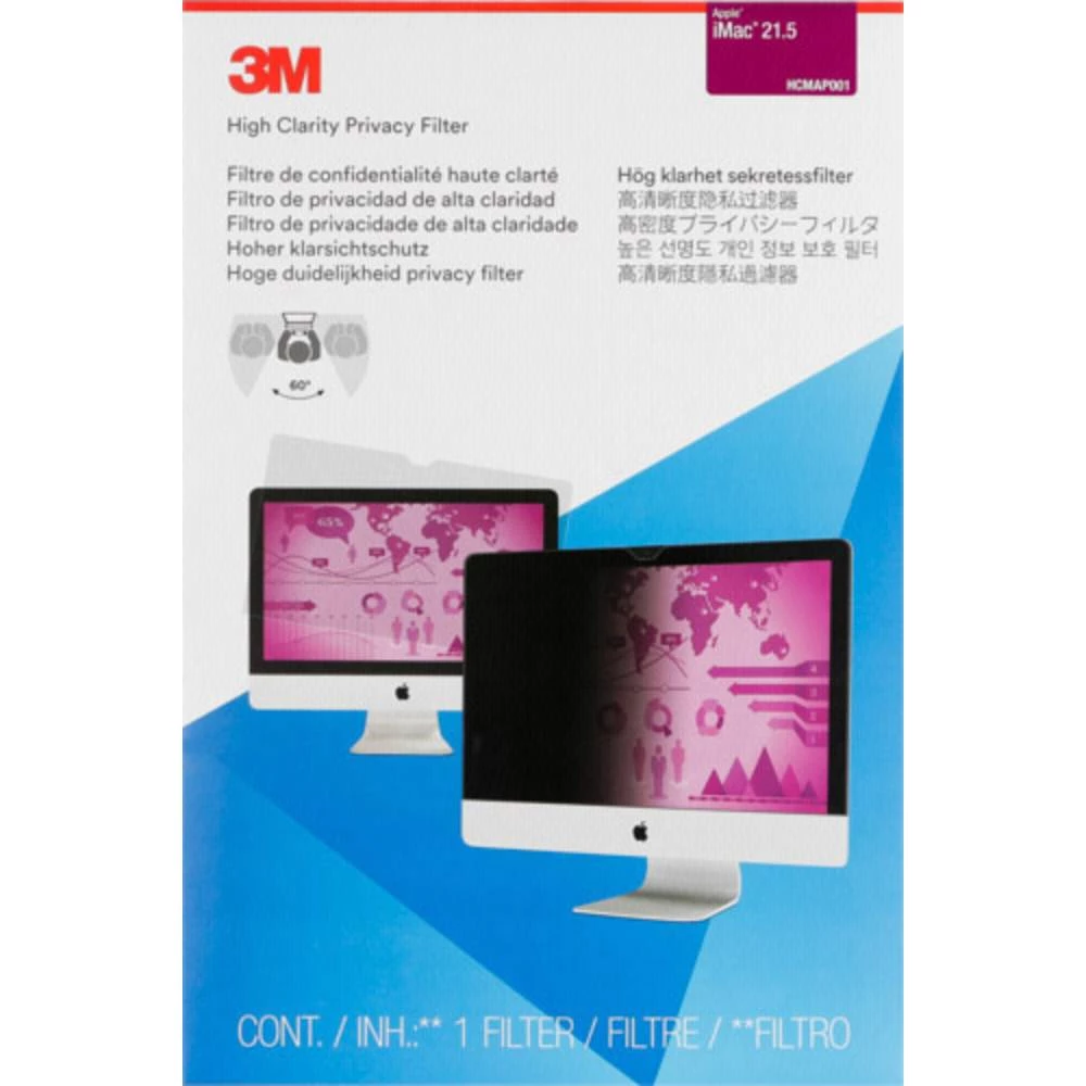 3M HCMAP001 Folija za zaštitu zaslona 54.6 cm (21.5 ") Format slike: 16:9 7100137843 Pogodno za model: Apple iMac 21 cola slika