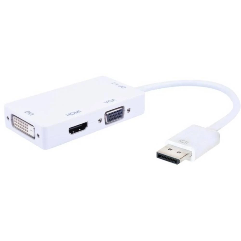 DisplayPort / HDMI / DVI / VGA Adapter [1x Muški konektor DisplayPort - 1x Ženski konektor HDMI, Ženski konektor DVI, 24 + 1 pol slika