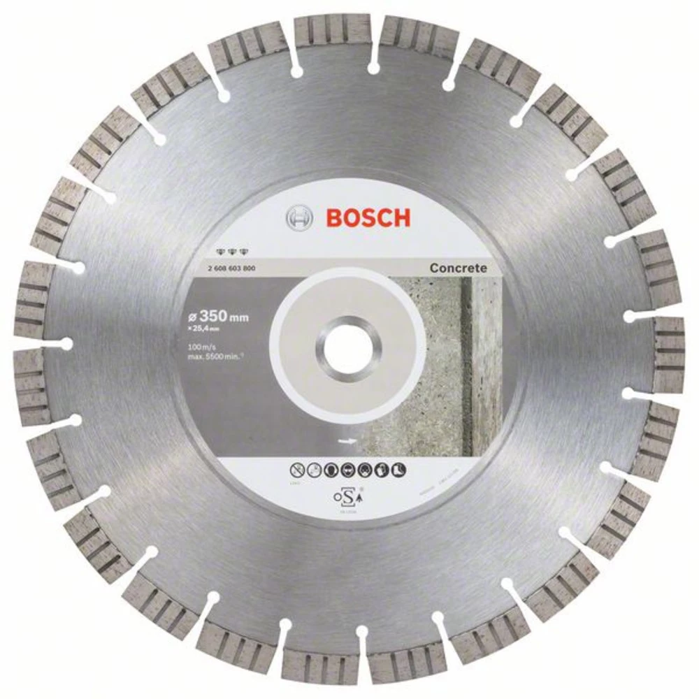 Dijamantna rezna ploča Best for Concrete, 350 x 25,40 x 3,2 x 15 mm Bosch Accessories 2608603800 promjer 350 mm 1 ST slika