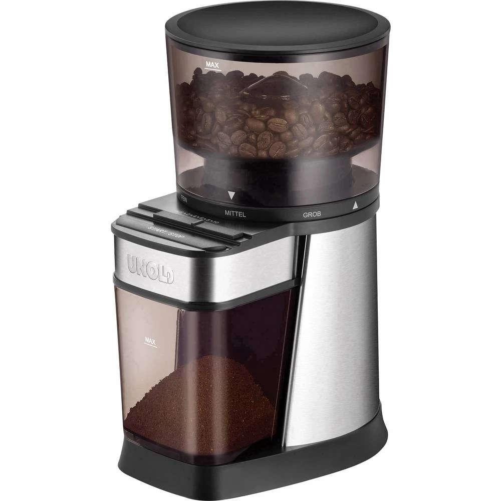 Unold 28915 28915 Mlin za kavu Srebrna, Crna Čelična konusna brusilica slika