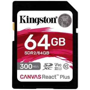 Kingston Canvas React Plus sd kartica 64 GB Class 10 UHS-II slika