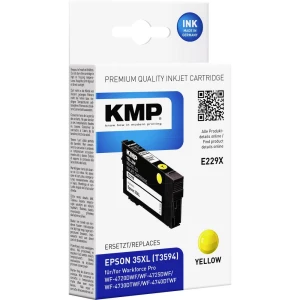 KMP patrona tinte zamijena Epson T359435XL kompatibilan single žut E229X 1638,4009 slika