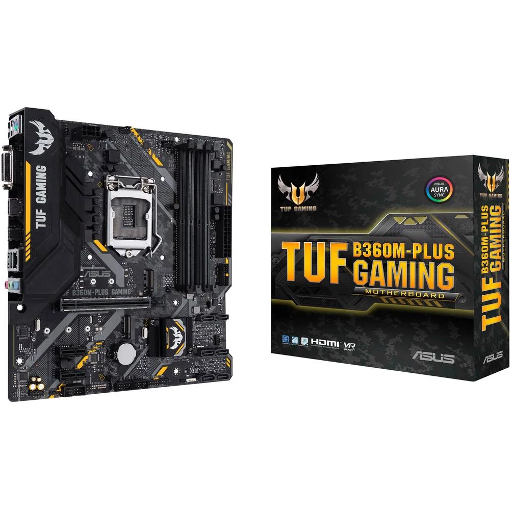 Matična ploča Asus TUF B360M-PLUS GAMING Baza Intel&reg; 1151v2 Faktor oblika Micro-ATX Set čipova matične ploče Intel&reg; B360 slika