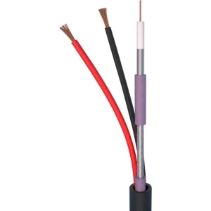 Audio i video kabel 2 x 0.75 mm² Crna ELAN 83051 Roba na metre slika