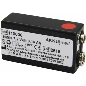 Baterija za medicinsku tehniku Akku Med Zamjenjuje originalnu akumul. bateriju C100-7.2 7.2 V 150 mAh slika