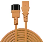 LINDY struja produžetak [1x muški konektor IEC, c14 - 1x ženski konektor IEC c13, 10 a] 2.00 m narančasta