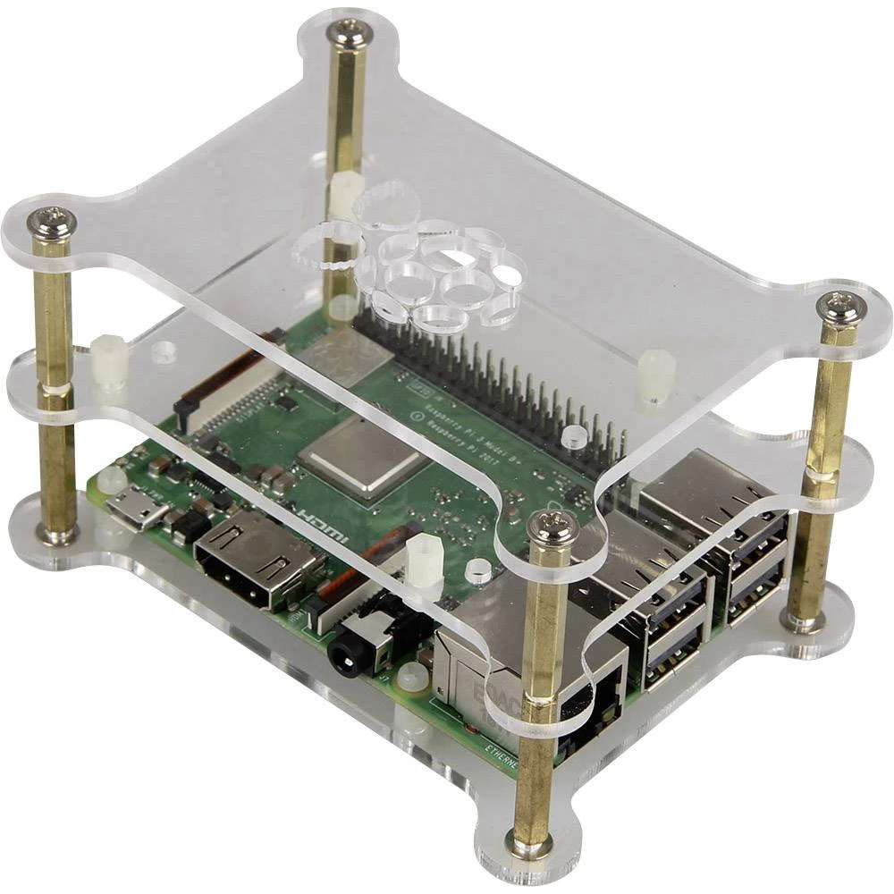 Joy-it Makercase V2 SBC kućište ATT.LOV.FITS4_SERIES_DEVELOPMENTKITS: Raspberry Pi Akrilno staklo prozirno slika