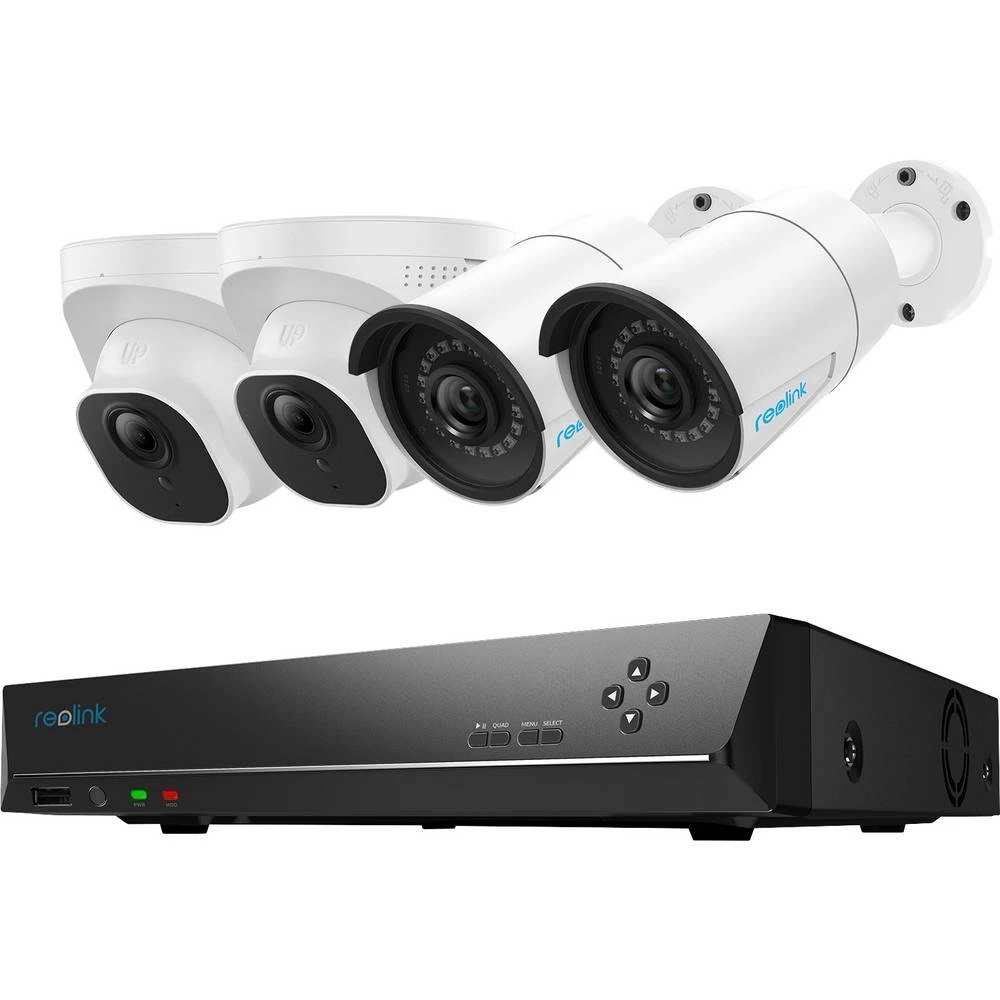 Reolink RLK8-520B2D2 rlk8bd lan ip-set sigurnosne kamere 8-kanalni sa 4 kamere 2560 x 1920 piksel slika