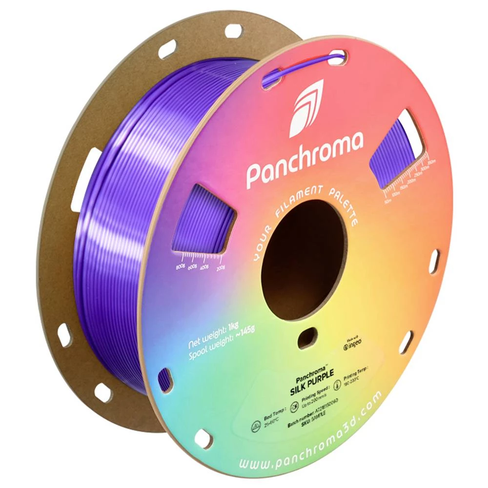 Polymaker CA03014 Panchroma™ Silk 3D pisač filament PLA svilenkasti sjaj 1.75 mm 1000 g purpurna 1 kom. slika