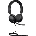 Jabra Evolve2 40, USB-A UC Stereo slušalice USB sa vrpcom preko ušiju crna slika