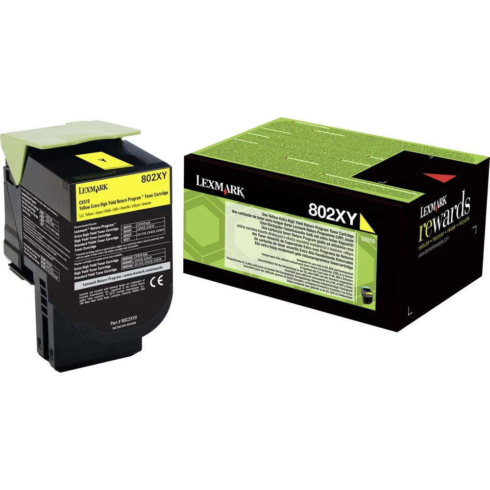 Lexmark toner 802XY original žut 4000 Stranica 80C2XY0 slika