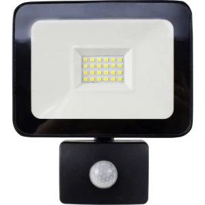 LED Vanjski Spotlight s detektor pokreta 20 W Neutralno-bijela as - Schwabe 46330 Crna slika