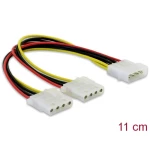 DeLOCK Y-Cable Power> 2x 4pin Molex 0,11m Delock struja priključni kabel 0.11 m