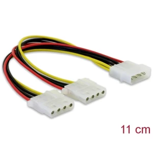 DeLOCK Y-Cable Power> 2x 4pin Molex 0,11m Delock struja priključni kabel 0.11 m slika
