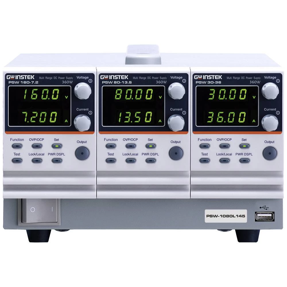 GW Instek PSW-1080L112 laboratorijsko napajanje, podesivo 0 - 30 V/DC 0 - 36 A 1080 W Broj izlaza 3 x slika