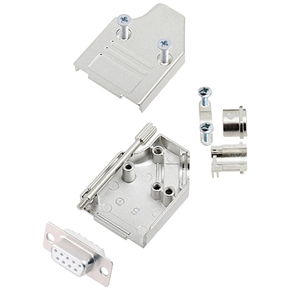 Višestruki ženski konektor D-SUB komplet 35 ° Broj polova: 9 Lemni kup encitech MHDM35-09-DMS-W-K 1 ST slika