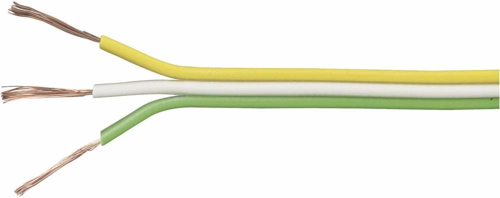 Pletenica 3 x 0.14 mm&sup2; Žuta, Bijela, Zelena TRU COMPONENTS 1570226 5 m slika