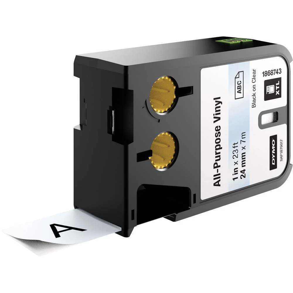 Višenamjenska vinilna traka DYMO XTL Boja trake: Prozirna Boja slova:Crna 24 mm 7 m slika