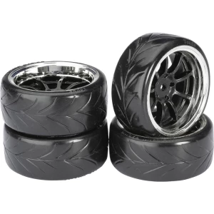 Absima 1:10 cestovni model kompletni kotači Drifter A 9 krakova crno-krom 4 St. slika
